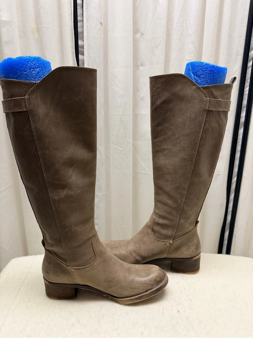 Lucky Brand Tall Brown Leather Over-the-Knee Boots